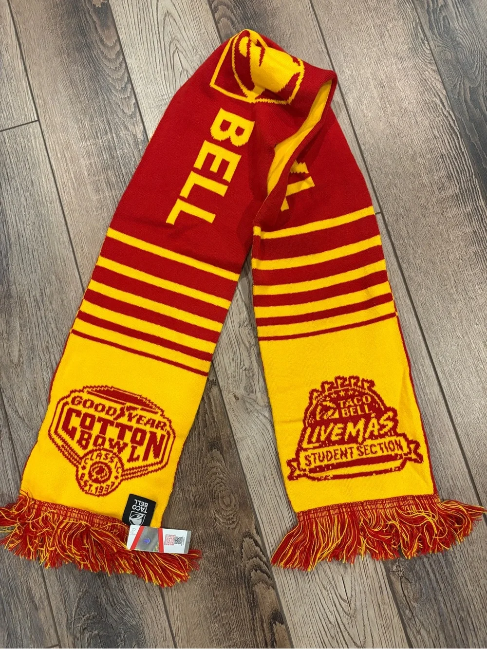 Taco Bell Live Más USC Trojan Student Section Fan Scarf